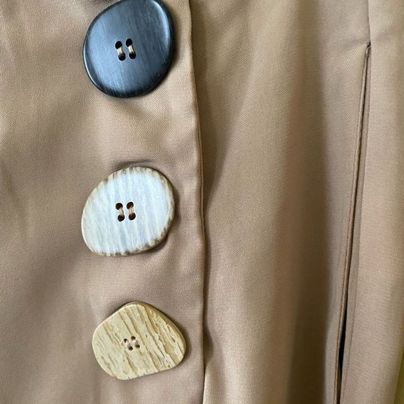 Sweet Orange Midi Cream Culottes Sz S - Picture 5 of 8